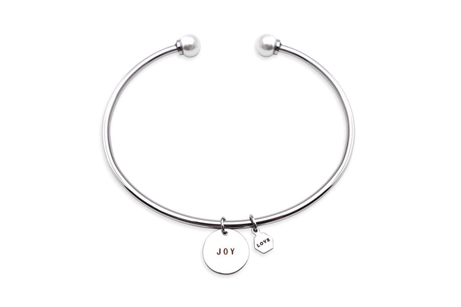 Round Pendant - with Hexagon Love Pendant {Bracelet} - Bracelets {by J&Co Foundry} by J&Co Foundry, The Commandment Co , Singapore Christian gifts shop