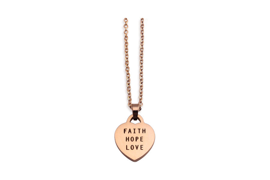 Heart Shaped Pendant {Necklace} - Necklace {by J&Co Foundry} by J&Co Foundry, The Commandment Co , Singapore Christian gifts shop