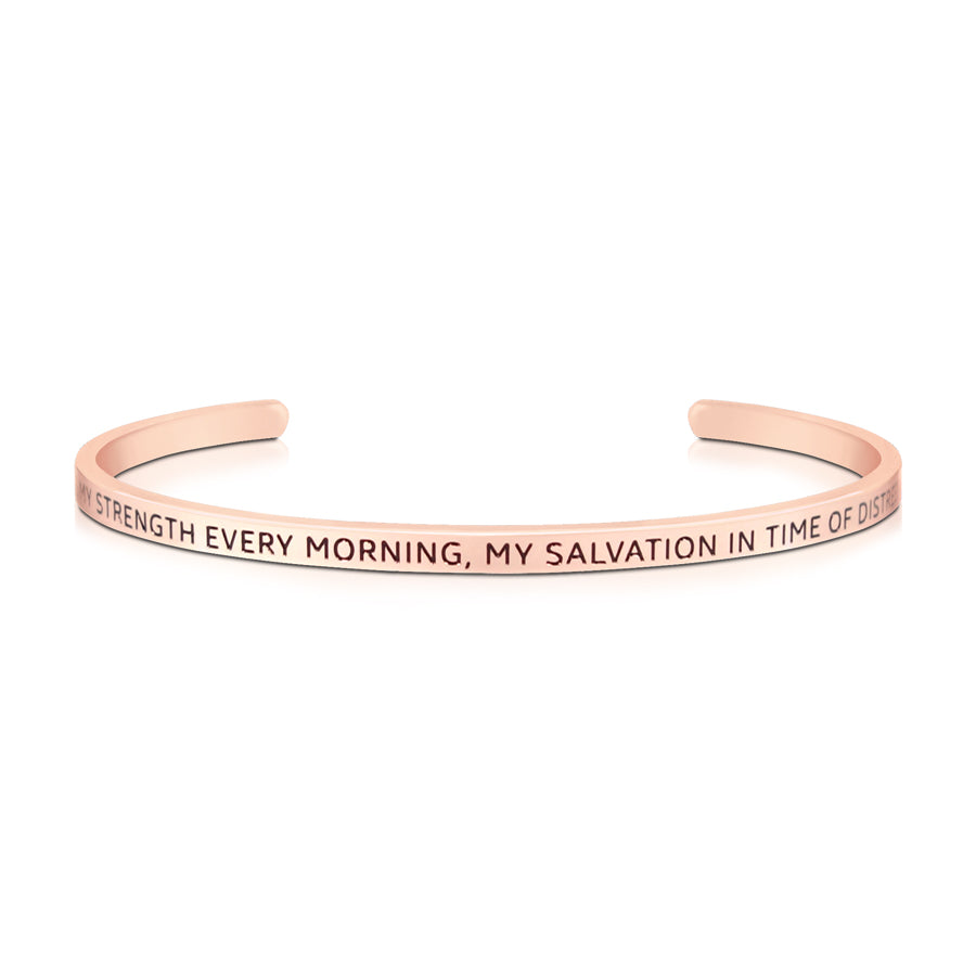 Be My Strength Every Morning {Verse Band} - verse band by J&Co Foundry, The Commandment Co , Singapore Christian gifts shop