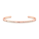 Be Strong And Courageous {Verse Band} - verse band by J&Co Foundry, The Commandment Co , Singapore Christian gifts shop