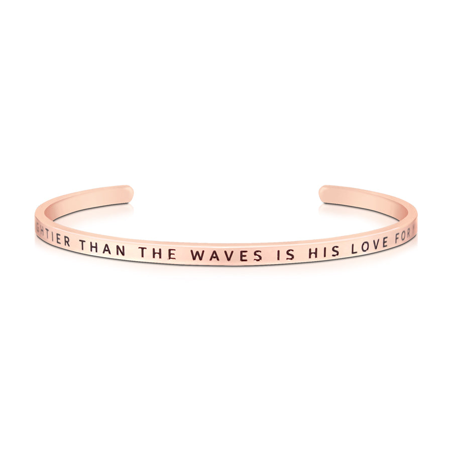Mightier Than The Waves Is His Love For Me {Verse Band} - verse band by J&Co Foundry, The Commandment Co , Singapore Christian gifts shop