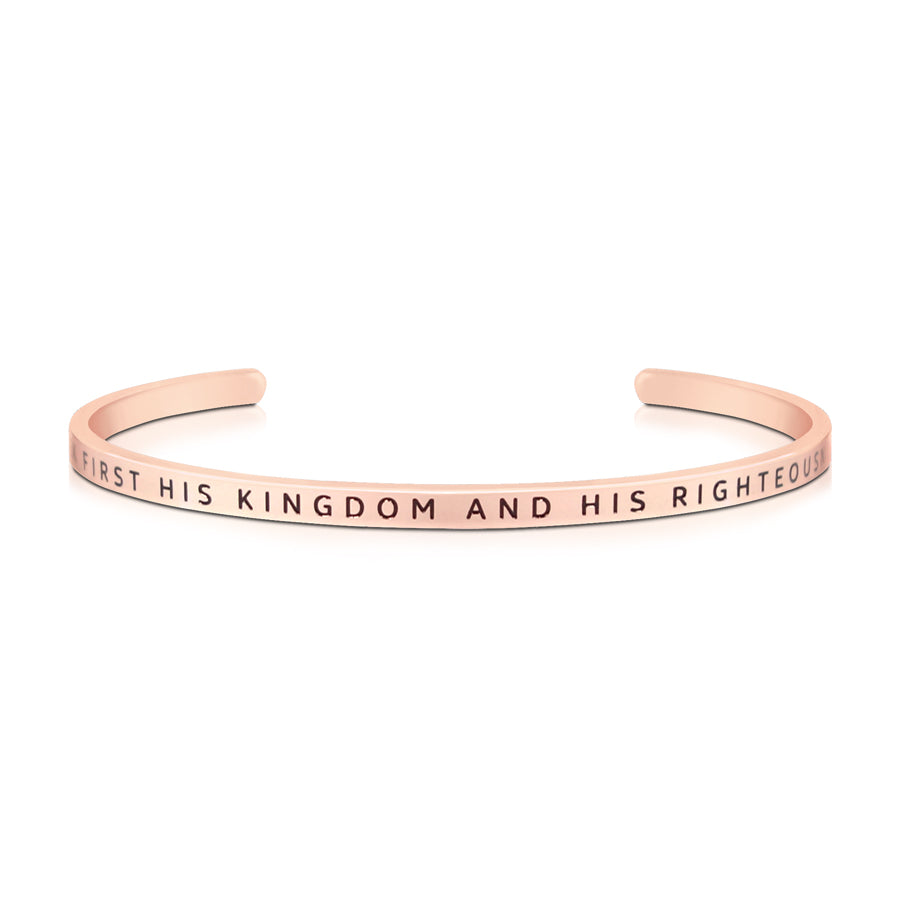 Seek First His Kingdom And His Righteousness {Verse Band} - verse band by J&Co Foundry, The Commandment Co , Singapore Christian gifts shop