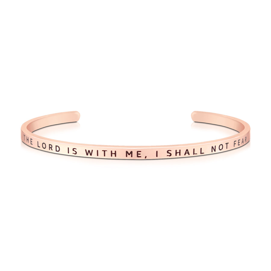 The Lord Is With Me, I Shall Not Fear {Verse Band} - verse band by J&Co Foundry, The Commandment Co , Singapore Christian gifts shop