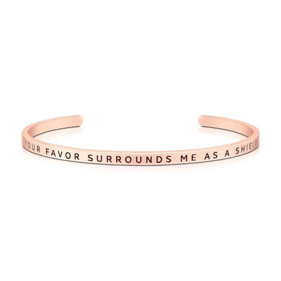 Your Favor Surrounds Me As A Shield {Verse Band} - verse band by J&Co Foundry, The Commandment Co , Singapore Christian gifts shop
