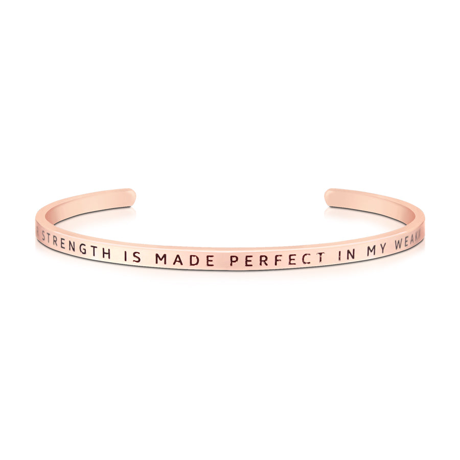 Your Strength Is Made Perfect In My Weakness {Verse Band} - verse band by J&Co Foundry, The Commandment Co , Singapore Christian gifts shop