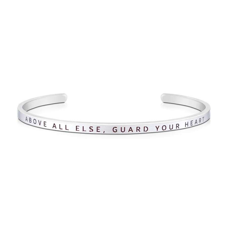 Above All Else, Guard Your Heart {Verse Band} - verse band by J&Co Foundry, The Commandment Co , Singapore Christian gifts shop