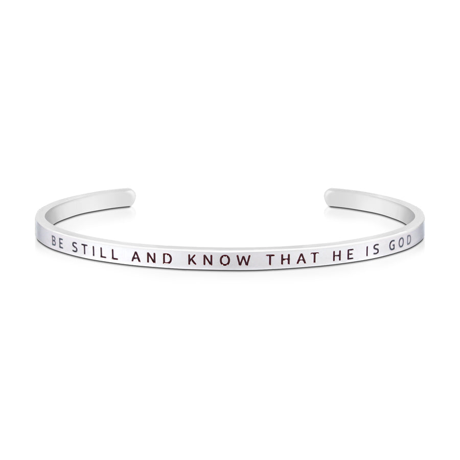 Be Still And Know That He Is God {Verse Band} - verse band by J&Co Foundry, The Commandment Co , Singapore Christian gifts shop