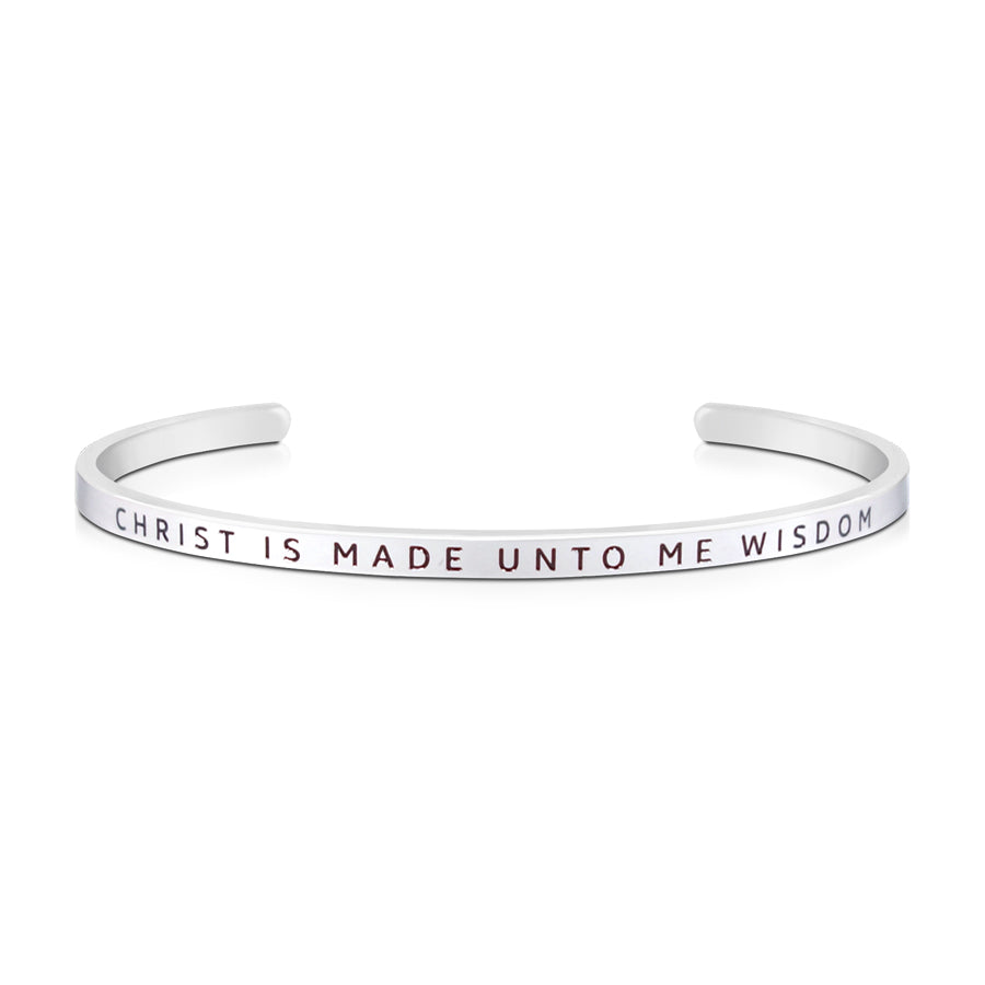 Christ Is Made Unto Me Wisdom {Verse Band} - verse band by J&Co Foundry, The Commandment Co , Singapore Christian gifts shop