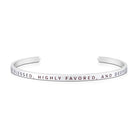 Greatly Blessed, Highly Favored, And Deeply Loved {Verse Band} - verse band by J&Co Foundry, The Commandment Co , Singapore Christian gifts shop