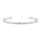 I Can Do All Things Through Jesus Who Strengthens Me {Verse Band} - verse band by J&Co Foundry, The Commandment Co , Singapore Christian gifts shop