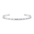 If God Is For Us, Who Can Be Against Us {Verse Band} - verse band by J&Co Foundry, The Commandment Co , Singapore Christian gifts shop