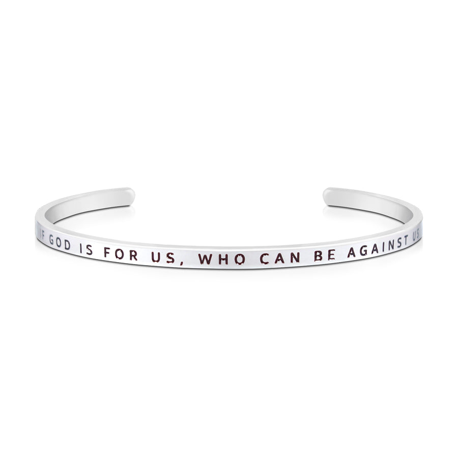 If God Is For Us, Who Can Be Against Us {Verse Band} - verse band by J&Co Foundry, The Commandment Co , Singapore Christian gifts shop