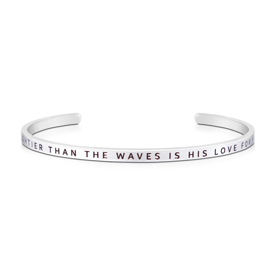 Mightier Than The Waves Is His Love For Me {Verse Band} - verse band by J&Co Foundry, The Commandment Co , Singapore Christian gifts shop