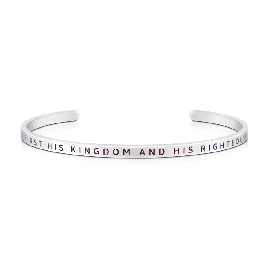 Seek First His Kingdom And His Righteousness {Verse Band} - verse band by J&Co Foundry, The Commandment Co , Singapore Christian gifts shop