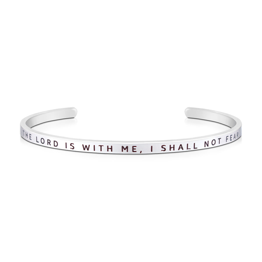 The Lord Is With Me, I Shall Not Fear {Verse Band} - verse band by J&Co Foundry, The Commandment Co , Singapore Christian gifts shop