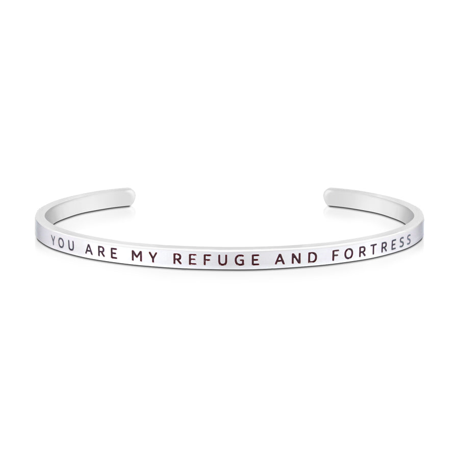 You Are My Refuge And Fortress {Verse Band} - verse band by J&Co Foundry, The Commandment Co , Singapore Christian gifts shop
