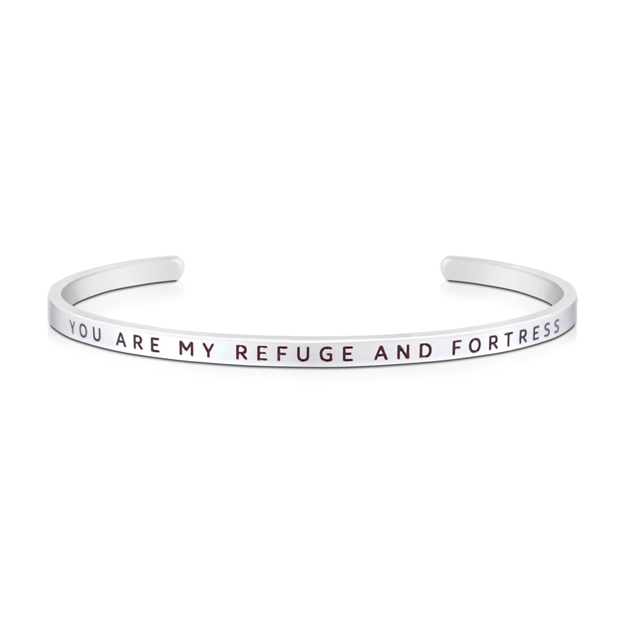 You Are My Refuge And Fortress {Verse Band} - verse band by J&Co Foundry, The Commandment Co , Singapore Christian gifts shop