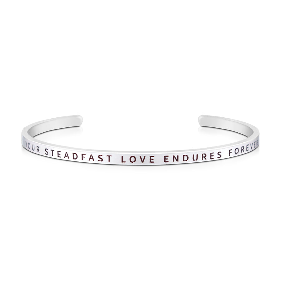 Your Steadfast Love Endures Forever {Verse Band} - verse band by J&Co Foundry, The Commandment Co , Singapore Christian gifts shop