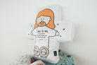 Jesus and Me Christian cross plush toy with Scripture design