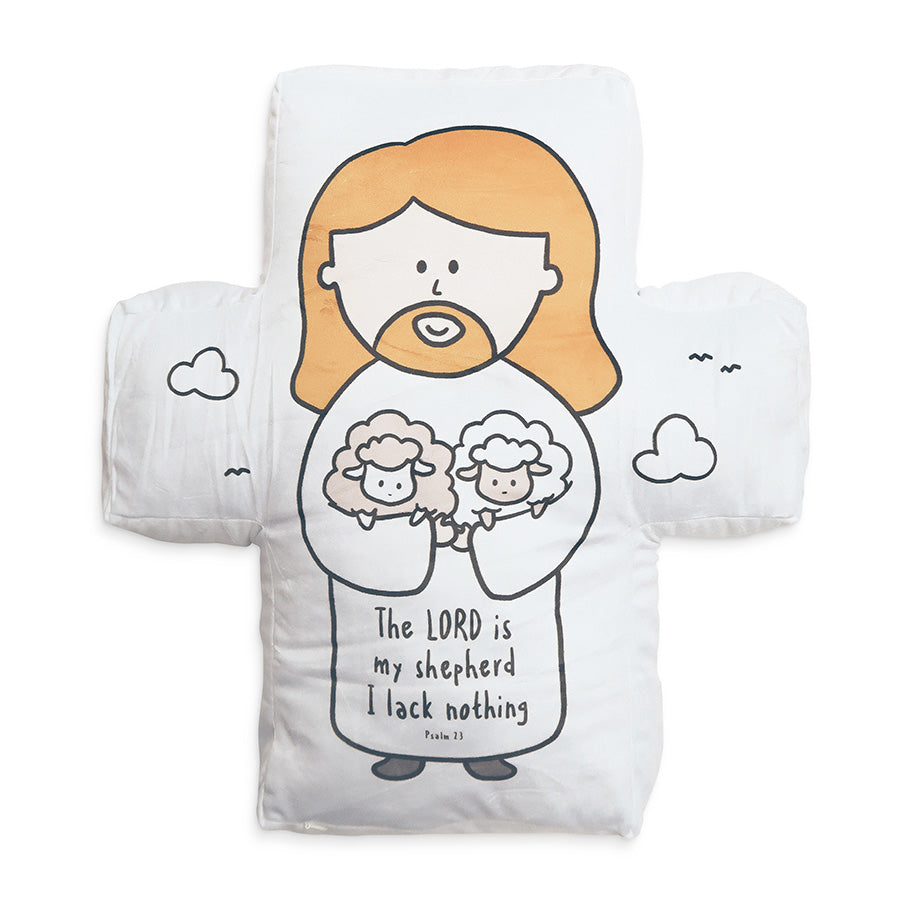 Jesus and Me plush toy with Psalm 23:1 Scripture