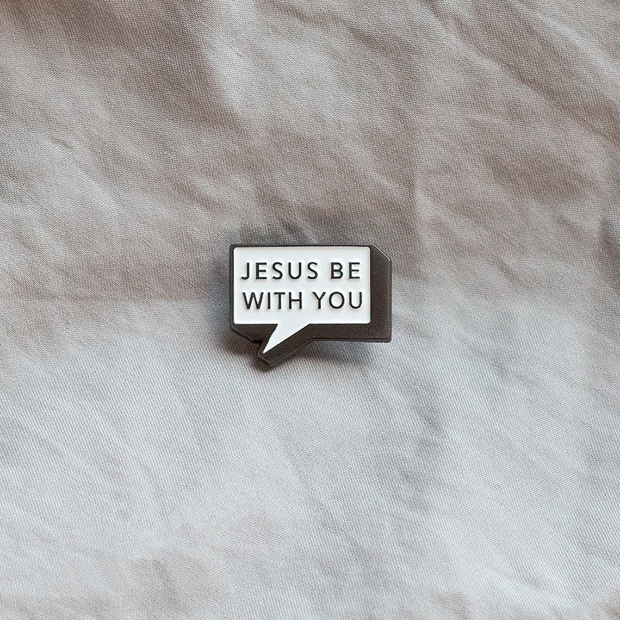 Jesus Be With You {Enamel Pin} - Accessories by The Commandment Co, The Commandment Co , Singapore Christian gifts shop