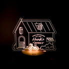 House-shaped Your Beginnings Will Seem Humble night light with Job 8:7