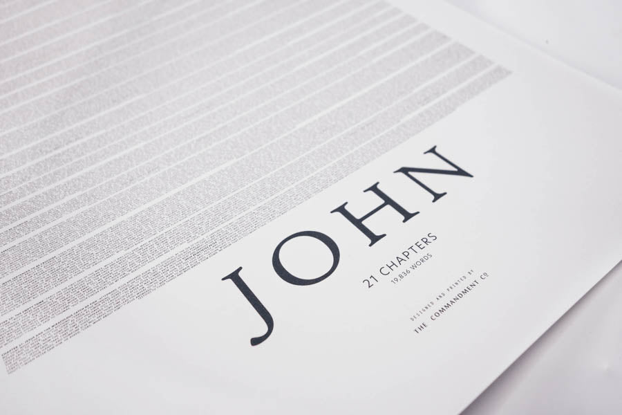 Gospel of John {Poster} - Posters by The Commandment Co, The Commandment Co , Singapore Christian gifts shop