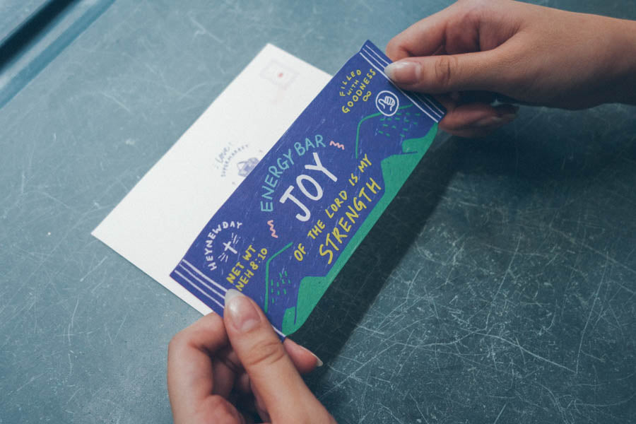 Joy Energy Bar {LOVE SUPERMARKET Card} - Cards by The Commandment Co, The Commandment Co , Singapore Christian gifts shop