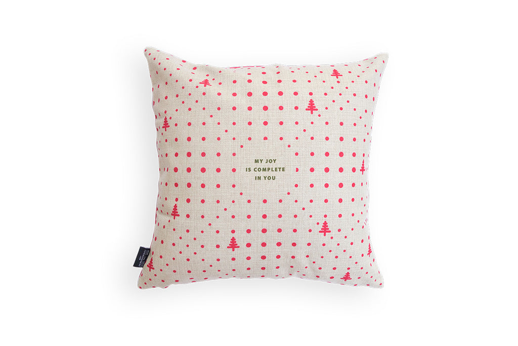 the back design features cream background with pink polkadots details