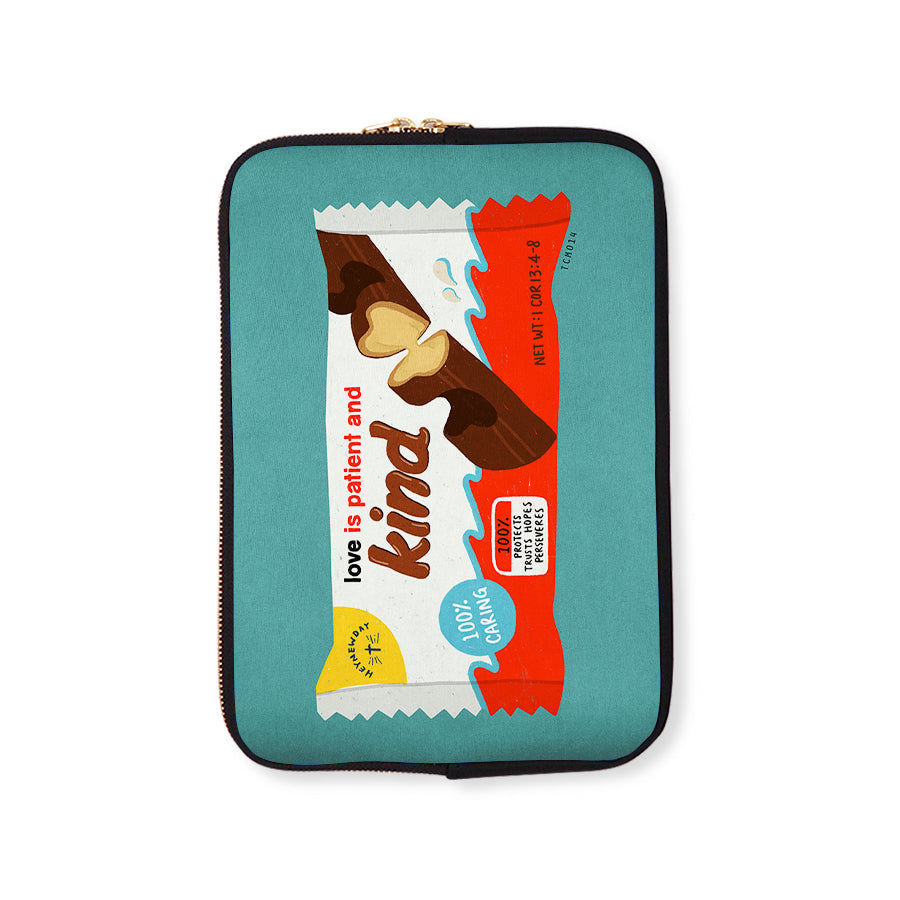 Kind Chocolate | Laptop Sleeve {LOVE SUPERMARKET} - Laptop Sleeve by The Commandment Co, The Commandment Co , Singapore Christian gifts shop