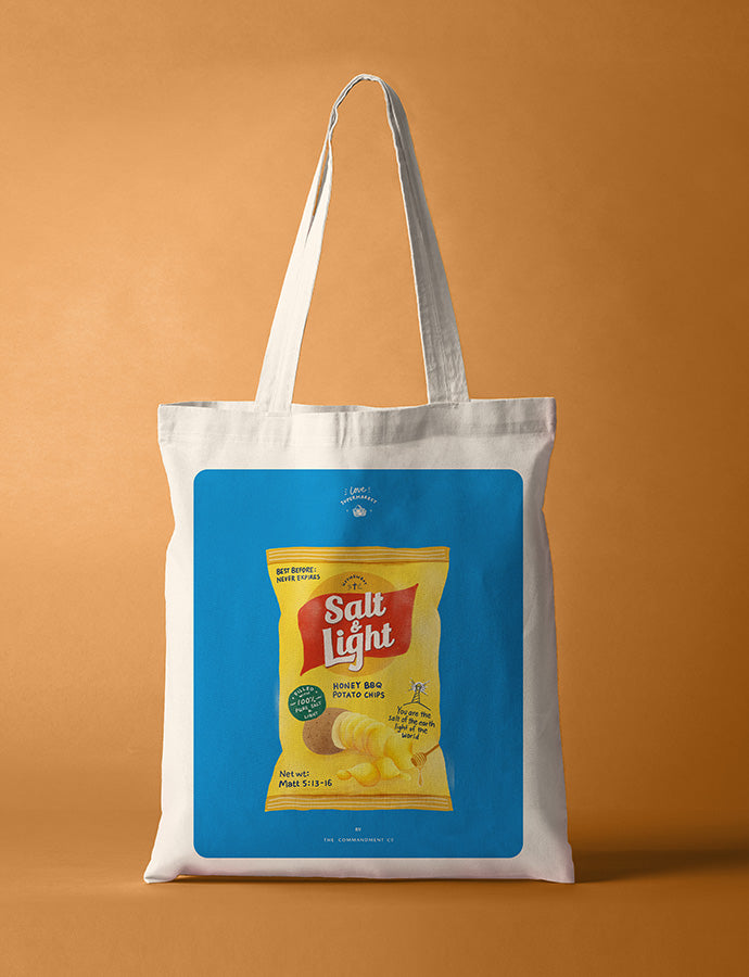 Salt & Light Chips {Tote Bag} - tote bag by The Commandment, The Commandment Co , Singapore Christian gifts shop