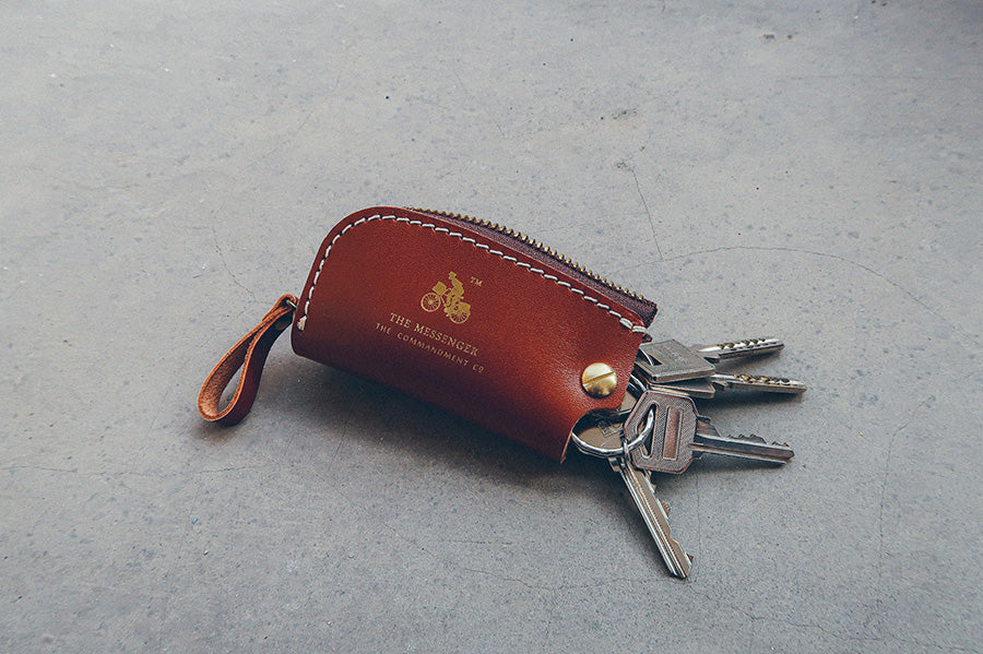 Leather Key Pouch - Keychain by The Messenger by TCCO, The Commandment Co , Singapore Christian gifts shop
