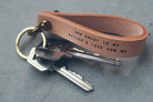 Leather Keychain with Brass - Keychain by The Messenger by TCCO, The Commandment Co , Christian Gifts Store Singapore