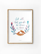 Done In Love {Poster} - Posters by P.Paints, The Commandment Co , Singapore Christian gifts shop