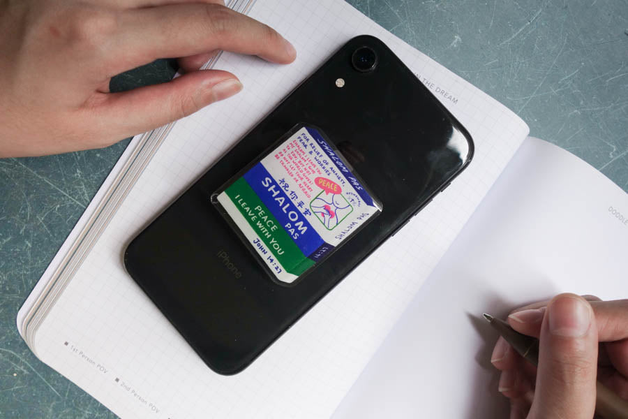 Shalom Pas {LOVE SUPERMARKET Phone Grip} - Phone Grip by The Commandment Co, The Commandment Co , Singapore Christian gifts shop