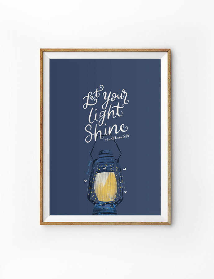 Let Your Light Shine {Poster}