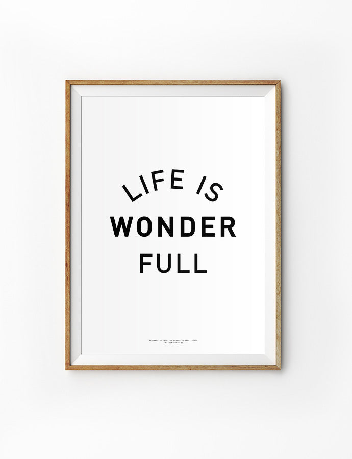 Wonder Full {Poster} - Posters by Northern Edge Prints, The Commandment Co , Singapore Christian gifts shop