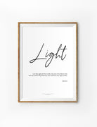 Light of The World {Poster} - Posters by His Mighty Prints, The Commandment Co