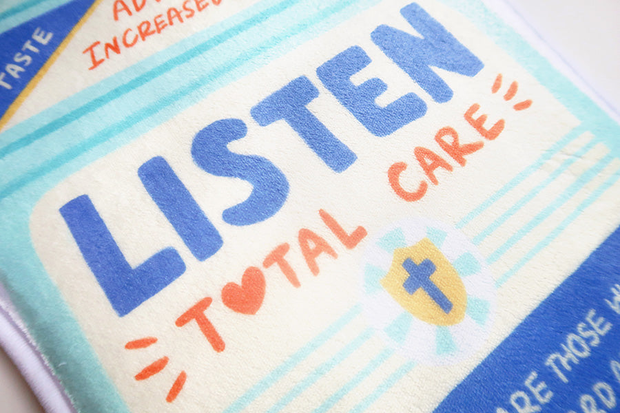Listen Total Care Mouth Wash {Door Mat} - door mat by The Commandment Co, The Commandment Co , Singapore Christian gifts shop