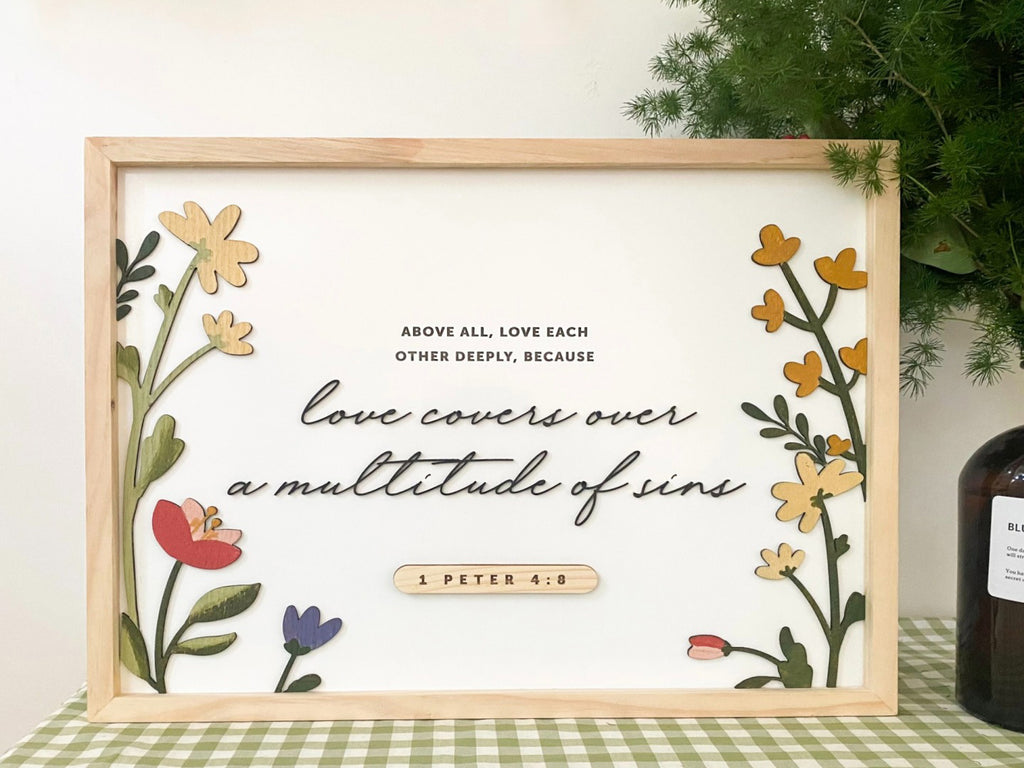 Love Covers Over A Multitude Of Sins {Wood Craft}