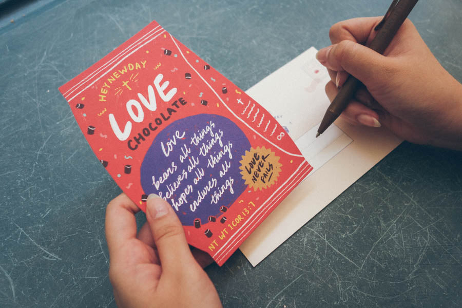Love Chocolate {LOVE SUPERMARKET Card} - Cards by The Commandment Co, The Commandment Co , Singapore Christian gifts shop