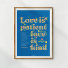 Love Is Patient Love Is Kind {Poster} - Posters by The Commandment Co, The Commandment Co , Singapore Christian gifts shop