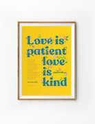 Love Is Patient Love Is Kind {Poster} - Posters by The Commandment Co, The Commandment Co , Singapore Christian gifts shop