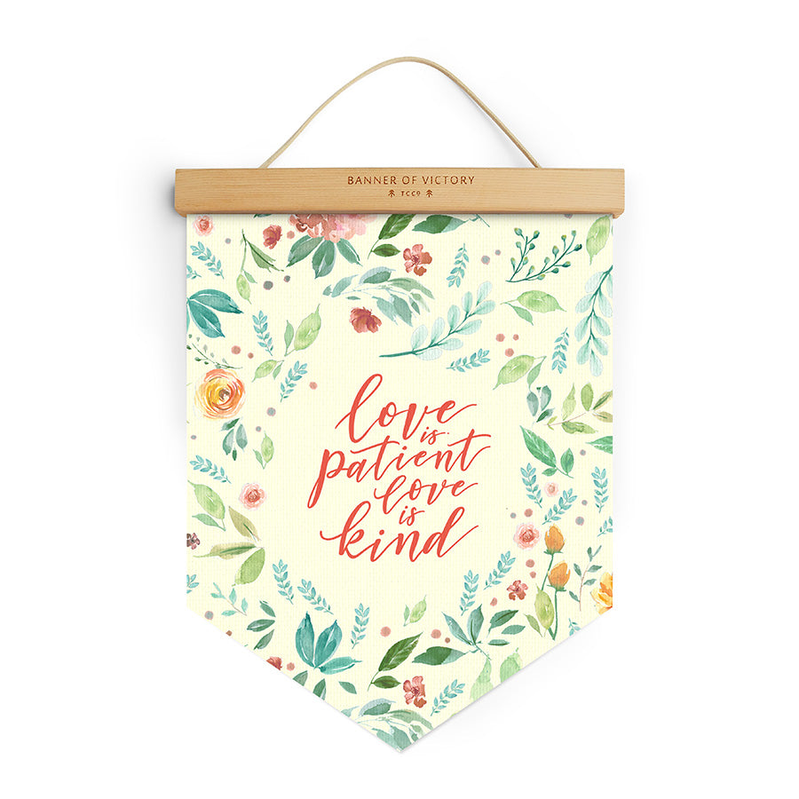 Love is Patient Love is Kind {Banner of Victory} - by The Commandment Co, The Commandment Co , Singapore Christian gifts shop