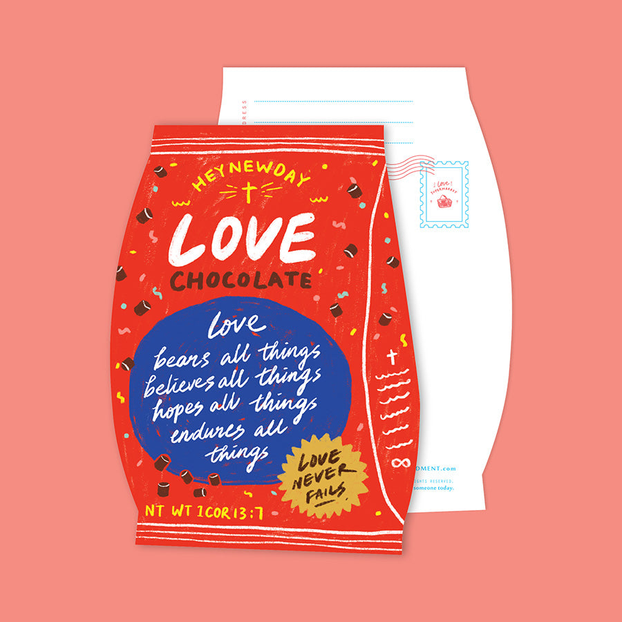 Love Chocolate {LOVE SUPERMARKET Card} - Cards by The Commandment Co, The Commandment Co , Singapore Christian gifts shop