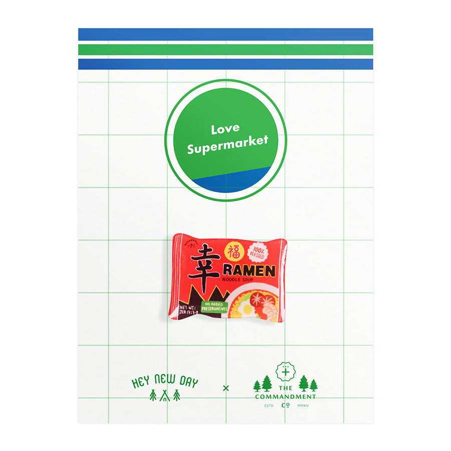 Xin Blessed Ramen {LOVE SUPERMARKET Pins} - Accessories by Hey New Day, The Commandment Co , Singapore Christian gifts shop