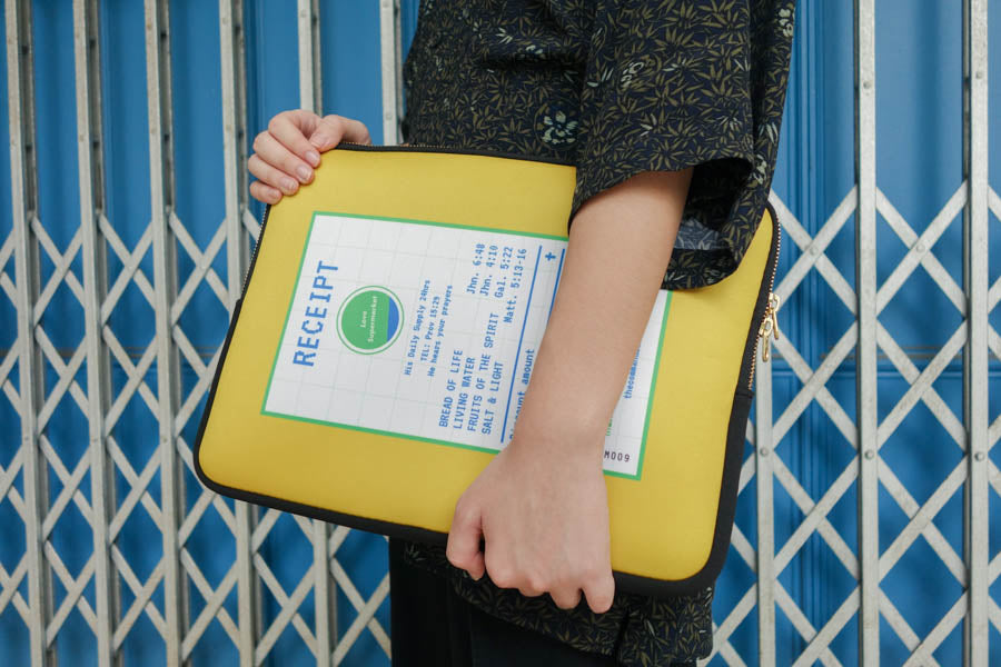 Papa Love Soap | Laptop Sleeve {LOVE SUPERMARKET} - Laptop Sleeve by The Commandment Co, The Commandment Co , Singapore Christian gifts shop