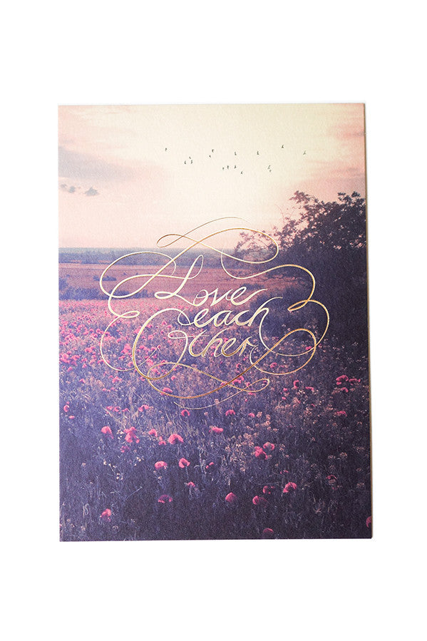 Love each other | Reminder greeting card to love each other just like Jesus