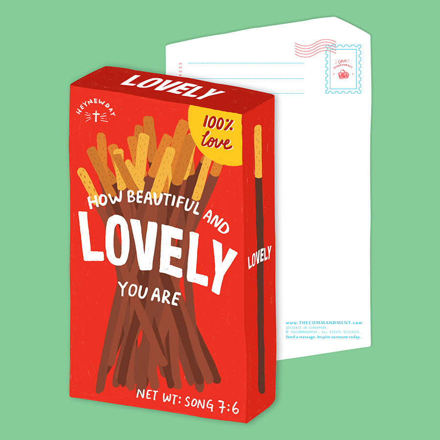Lovely Chocolate Stick {LOVE SUPERMARKET Card} - Cards by The Commandment Co, The Commandment Co , Singapore Christian gifts shop