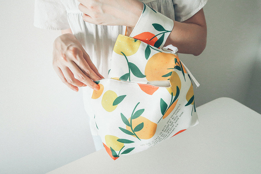 Lemon And Oranges - God Is Able To Bless You Abundantly {Lunch Bag} - lunch bag by The Commandment Co, The Commandment Co , Singapore Christian gifts shop